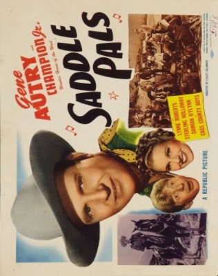 Saddle Pals movie poster (1947) wood print