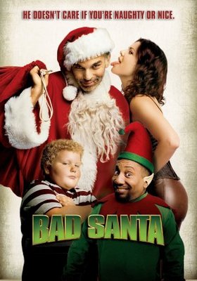 Bad Santa movie poster (2003) canvas poster