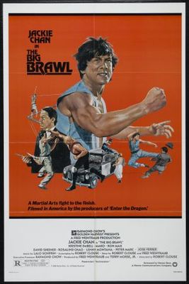 The Big Brawl movie poster (1980) metal framed poster
