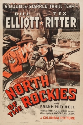 North of the Rockies movie poster (1942) metal framed poster