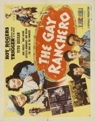 The Gay Ranchero movie poster (1948) metal framed poster