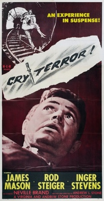 Cry Terror! movie poster (1958) wood print