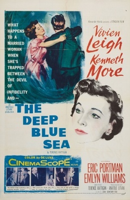 The Deep Blue Sea movie poster (1955) wood print
