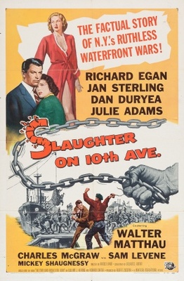 Slaughter on Tenth Avenue movie poster (1957) canvas poster
