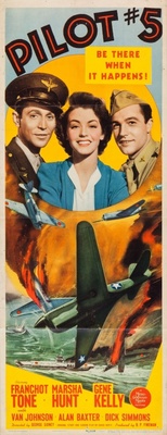 Pilot #5 movie poster (1943) metal framed poster