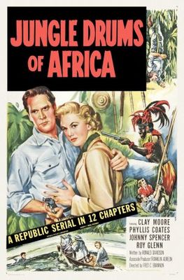 Jungle Drums of Africa movie poster (1953) metal framed poster