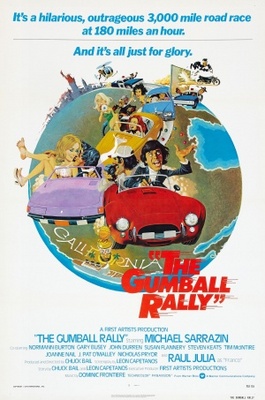 The Gumball Rally movie poster (1976) metal framed poster