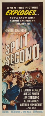 Split Second movie poster (1953) metal framed poster