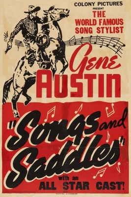 Songs and Saddles movie poster (1938) metal framed poster