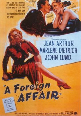 A Foreign Affair movie poster (1948) metal framed poster