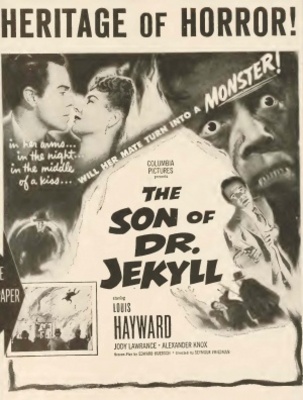The Son of Dr. Jekyll movie poster (1951) poster with hanger