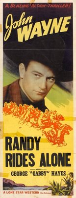 Randy Rides Alone movie poster (1934) wooden framed poster