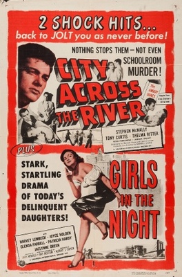 City Across the River movie poster (1949) metal framed poster