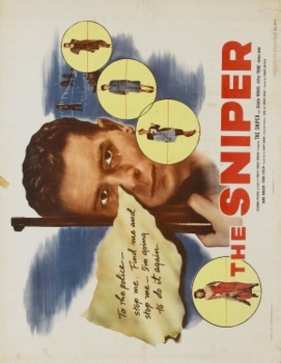 The Sniper movie poster (1952) metal framed poster