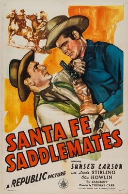 Santa Fe Saddlemates movie poster (1945) Stickers MOV_7b8a13e6