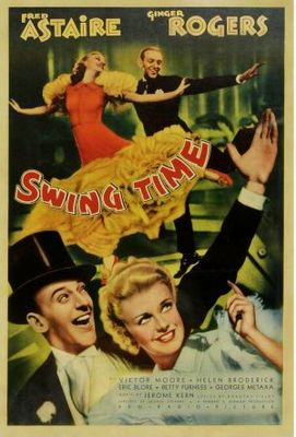 Swing Time movie poster (1936) metal framed poster