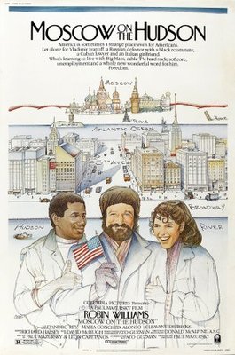 Moscow on the Hudson movie poster (1984) metal framed poster