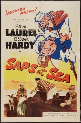 Saps at Sea movie poster (1940) wood print