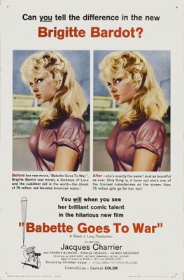 Babette s'en va-t-en guerre movie poster (1959) poster with hanger
