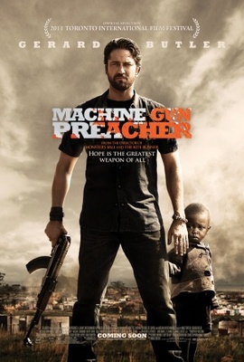 Machine Gun Preacher movie poster (2011) wooden framed poster