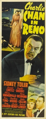 Charlie Chan in Reno movie poster (1939) poster with hanger