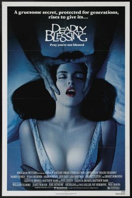 Deadly Blessing movie poster (1981) wooden framed poster