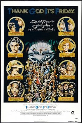 Thank God It's Friday movie poster (1978) wooden framed poster