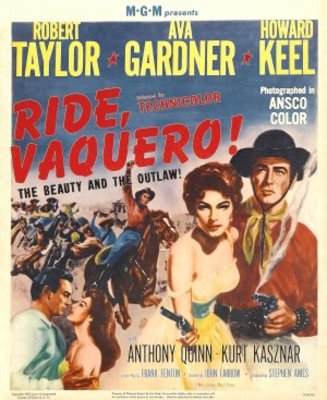 Ride, Vaquero! movie poster (1953) poster with hanger
