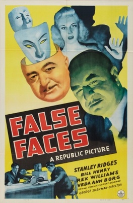 False Faces movie poster (1943) metal framed poster