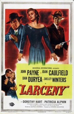 Larceny movie poster (1948) canvas poster