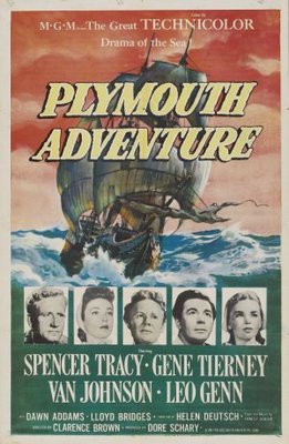 Plymouth Adventure movie poster (1952) metal framed poster