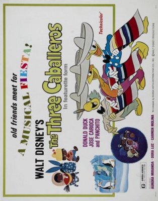 The Three Caballeros movie poster (1944) poster with hanger