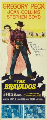 The Bravados movie poster (1958) metal framed poster