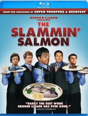 The Slammin' Salmon movie poster (2009) wood print