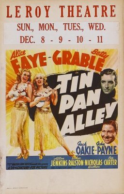 Tin Pan Alley movie poster (1940) wooden framed poster