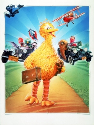 Sesame Street Presents: Follow that Bird movie poster (1985) wooden framed poster