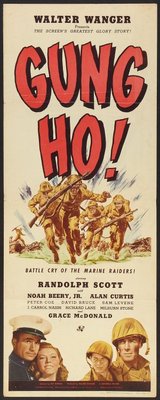 'Gung Ho!': The Story of Carlson's Makin Island Raiders movie poster (1943) pillow