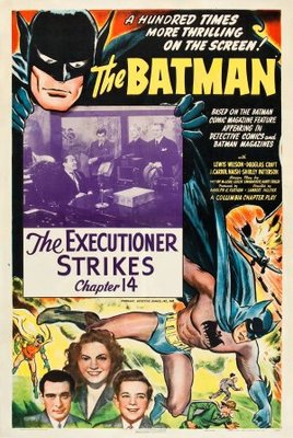 The Batman movie poster (1943) wooden framed poster
