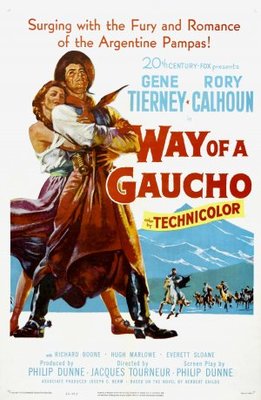 Way of a Gaucho movie poster (1952) wooden framed poster