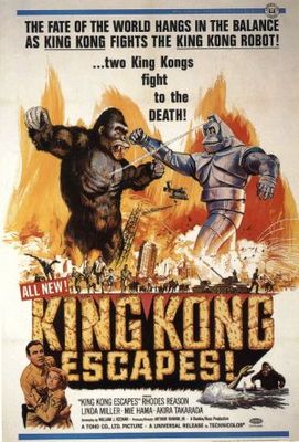 King Kong Escapes movie poster (1967) canvas poster
