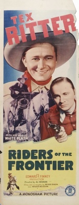 Riders of the Frontier movie poster (1939) wooden framed poster