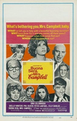 Buona Sera, Mrs. Campbell movie poster (1968) pillow