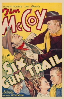 Six-Gun Trail movie poster (1938) wood print