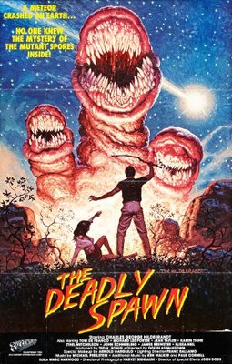 Return of the Aliens: The Deadly Spawn movie poster (1983) tote bag