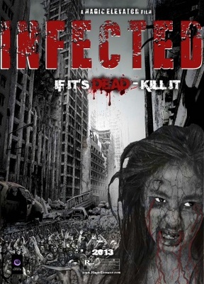 Infected movie poster (2013) wooden framed poster