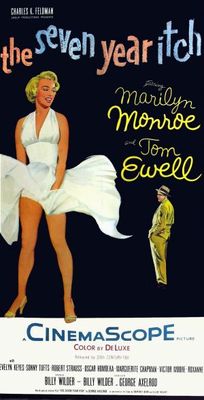 The Seven Year Itch movie poster (1955) canvas poster