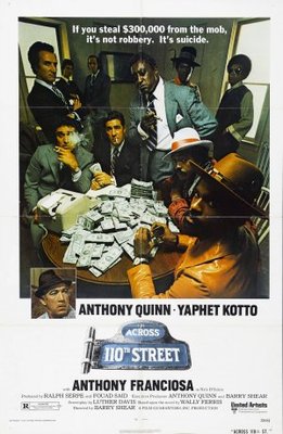Across 110th Street movie poster (1972) metal framed poster