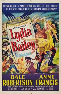 Lydia Bailey movie poster (1952) metal framed poster