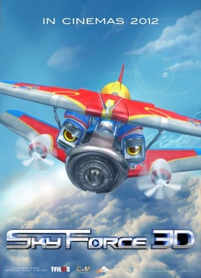 Sky Force movie poster (2012) wood print