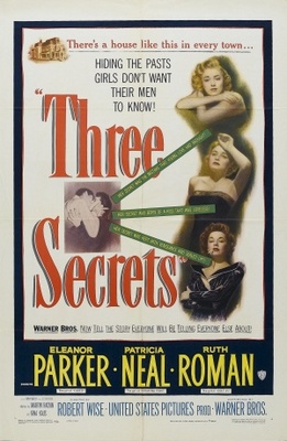 Three Secrets movie poster (1950) canvas poster